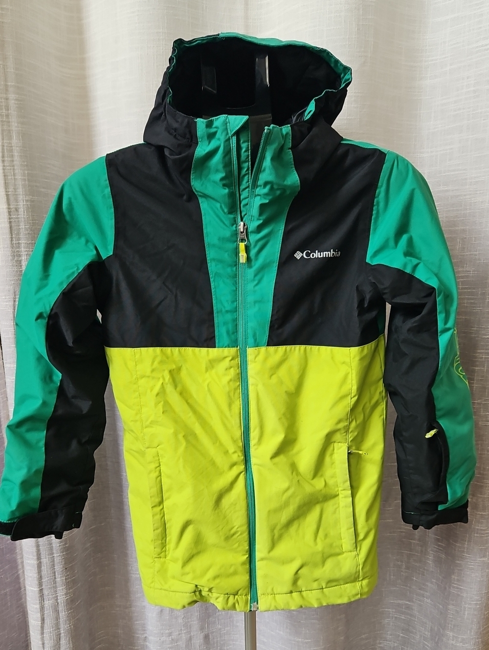Columbia Youth Omni-Heat Ski Jacket Green Outgrown